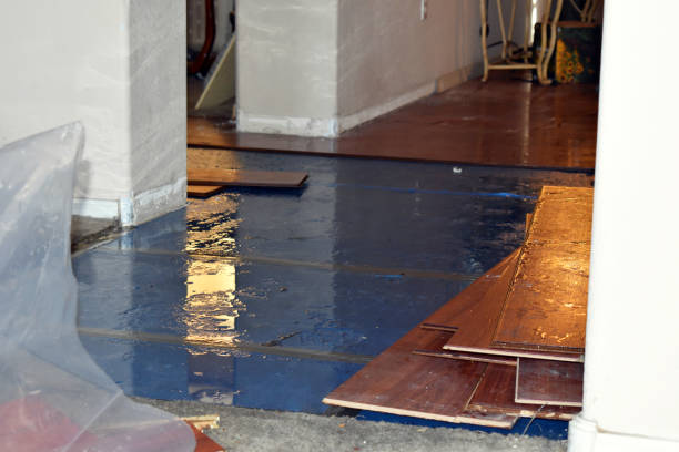 Professional Emergency Water Damage Restoration technician working in Milledgeville, OH